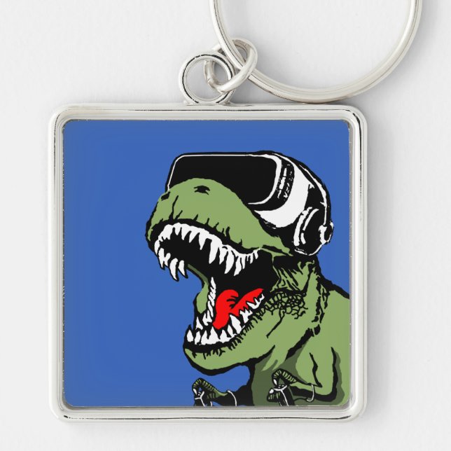 VR T-rex Keychain (Front)