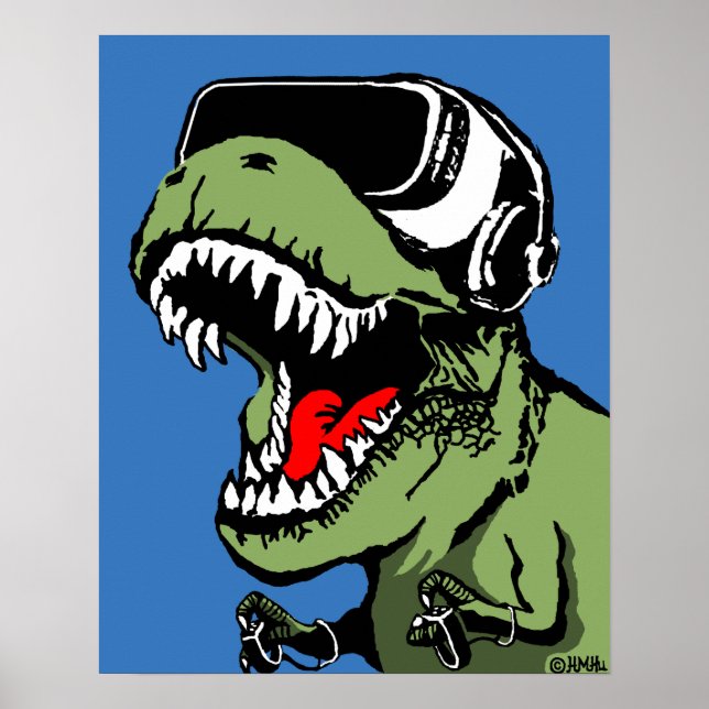 VR T-rex Poster (Front)