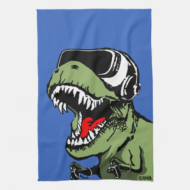 VR T-rex Towel (Vertical)