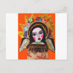 Vrgin of Guadalupe by Heather Galler Postcard