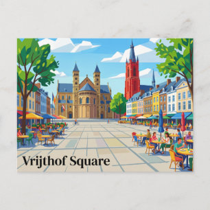 Vrijthof Square Netherlands Postcard