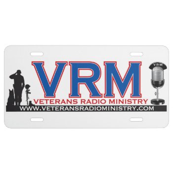 Vrm License Plate by LivingLife at Zazzle