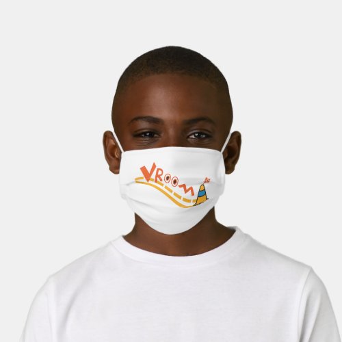 Vroom Traffic Cone Fun Construction Kids Cloth Face Mask