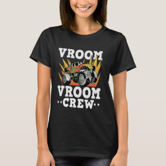 Vroom Vroom Crew Monstertruck Birthday T-Shirt
