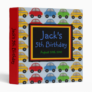 Vroom Vroom Race Car  Photo Scrapbook BInder