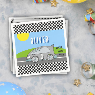 Vroom Vroom Racing Car Road Boy Birthday Party Napkins