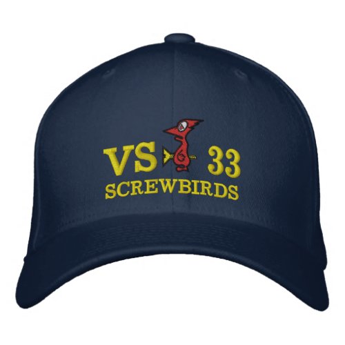 VS_33 SCREWBIRDS 1960_2006 46 YEARS S_2 S_3 EMBROIDERED BASEBALL CAP