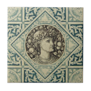 VT0013 Reproduction Antique Transferware Ceramic Tile