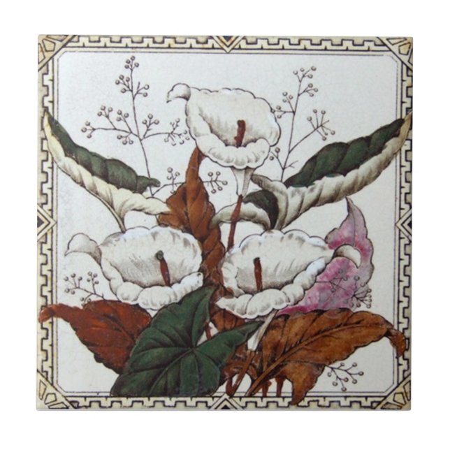 VT0032 Reproduction Antique Transferware Tile (Front)
