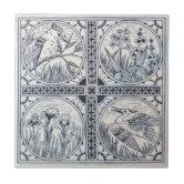 Art Nouveau Reproduction Decorative Ceramic tile 227 