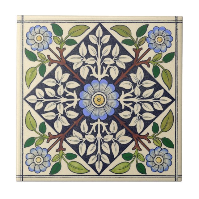 VT0054 Reproduction Antique Transferware Tile (Front)