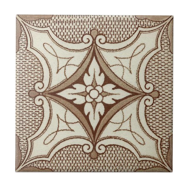 VT0073 Reproduction Antique Transferware Ceramic Tile (Front)