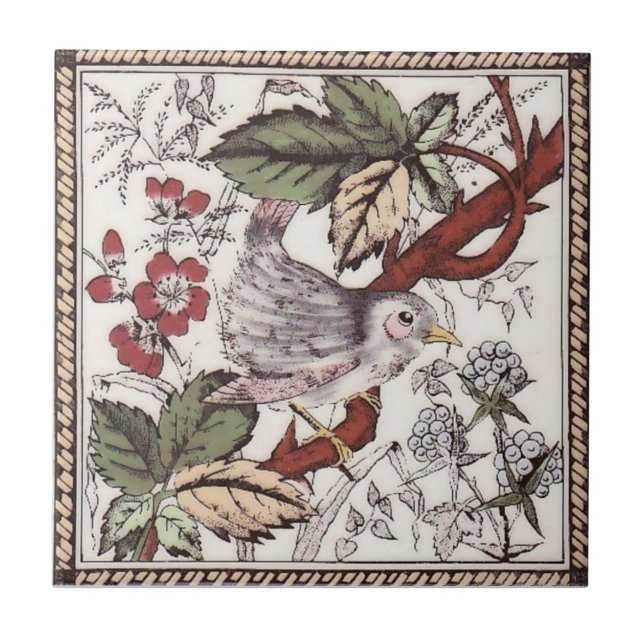 VT0082 Reproduction Antique Transferware Tile (Front)