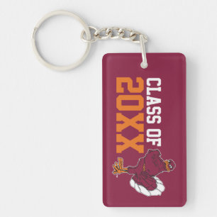 VT Class of with Hokie Bird Keychain