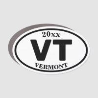 VT Vermont Do-Vt 2 Letter Custom Oval