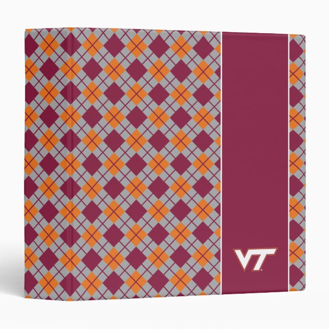 VT Virginia Tech 3 Ring Binder (Front/Spine)