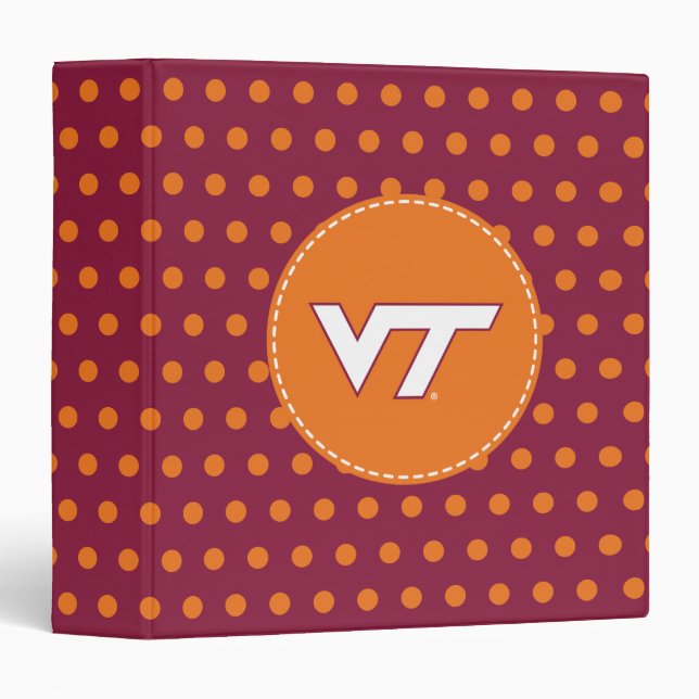 VT Virginia Tech 3 Ring Binder (Front/Spine)