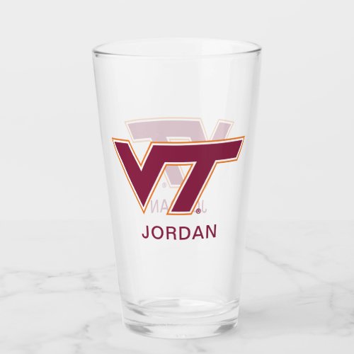 VT Virginia Tech 8 Glass