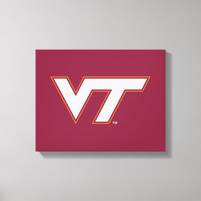 VT Virginia Tech Canvas Print (Front)