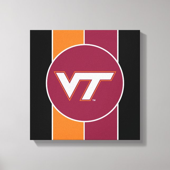 VT Virginia Tech Canvas Print (Front)