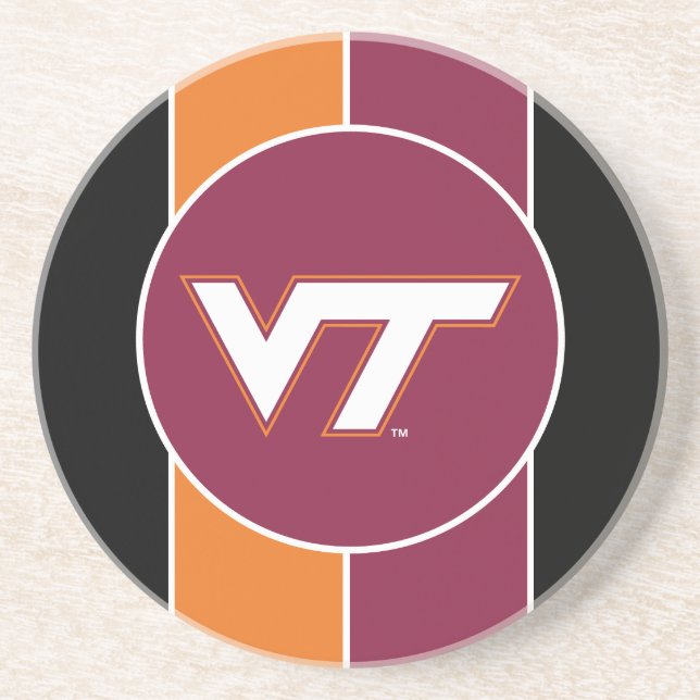 VT Virginia Tech Drink Coaster (Front)