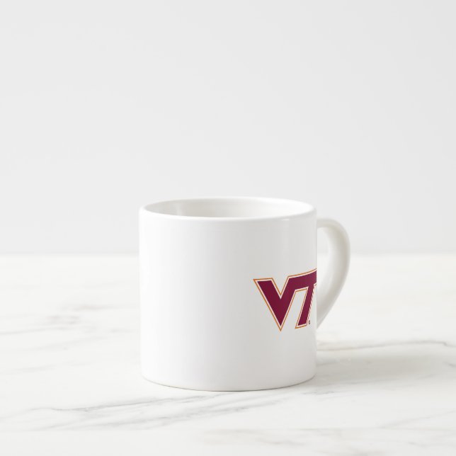 VT Virginia Tech Espresso Cup (Front Right)