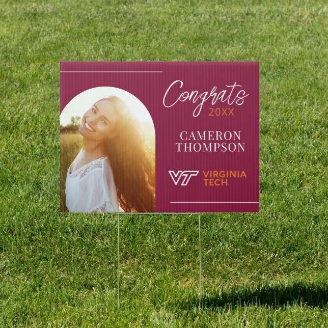 VT Virginia Tech Graduate  Sign (Insitu)
