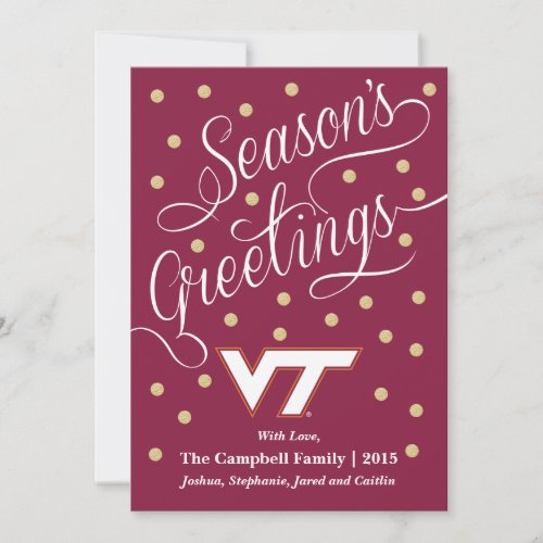 VT Virginia Tech Holiday Card