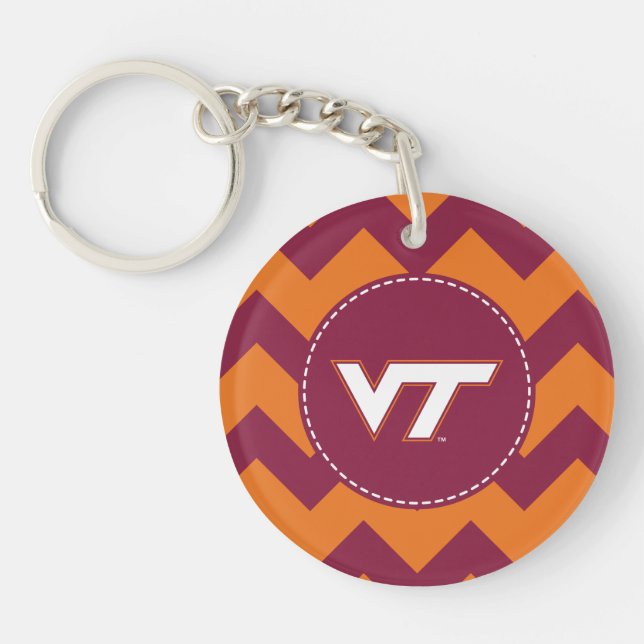VT Virginia Tech Keychain (Front)