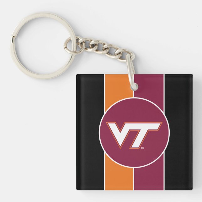 VT Virginia Tech Keychain (Front)