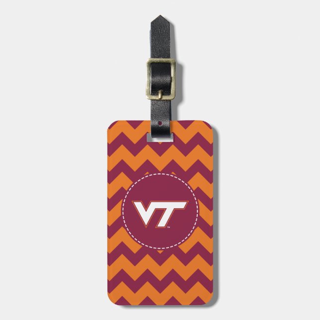 VT Virginia Tech Luggage Tag (Front Vertical)
