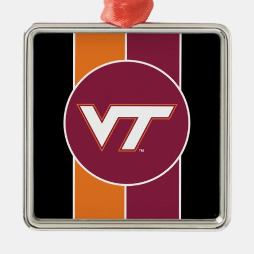 VT Virginia Tech Metal Ornament