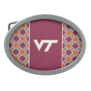 VT Virginia Tech Oval Belt Buckle