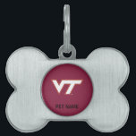 VT Virginia Tech Pet Tag<br><div class="desc">Do you want to show off your Virginia Tech pride? Check out these official Hokie designs where you can personalize your own Virginia Tech merchandise on Zazzle.com! These products are perfect for all VT students, alumni, staff, family, and fans. We have the perfect gear and design for your tailgate, party,...</div>