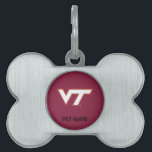 VT Virginia Tech Pet Tag<br><div class="desc">Do you want to show off your Virginia Tech pride? Check out these official Hokie designs where you can personalize your own Virginia Tech merchandise on Zazzle.com! These products are perfect for all VT students, alumni, staff, family, and fans. We have the perfect gear and design for your tailgate, party,...</div>