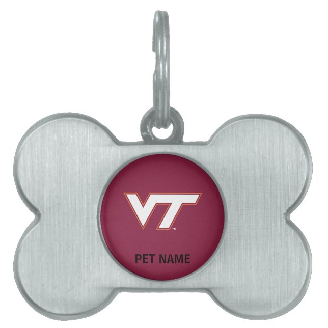 VT Virginia Tech Pet Tag (Front)