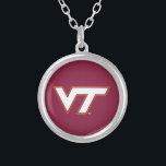 VT Virginia Tech Silver Plated Necklace<br><div class="desc">Do you want to show off your Virginia Tech pride? Check out these official Hokie designs where you can personalize your own Virginia Tech merchandise on Zazzle.com! These products are perfect for all VT students, alumni, staff, family, and fans. We have the perfect gear and design for your tailgate, party,...</div>