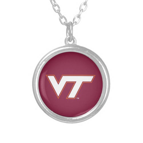 VT Virginia Tech Silver Plated Necklace