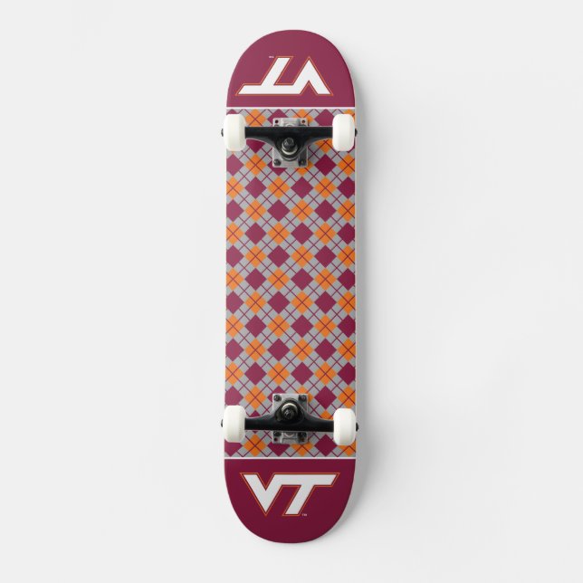 VT Virginia Tech Skateboard Deck (Front)