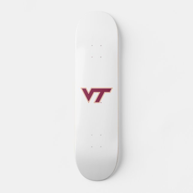 VT Virginia Tech Skateboard Deck (Front)