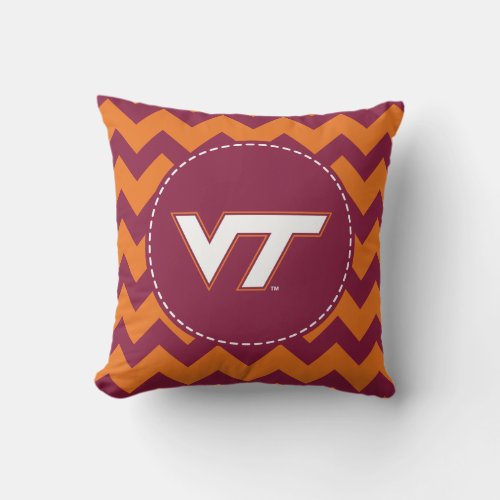 VT Virginia Tech Throw Pillow