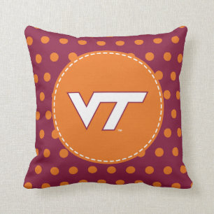 VT Virginia Tech Throw Pillow