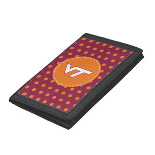 VT Virginia Tech Tri-fold Wallet
