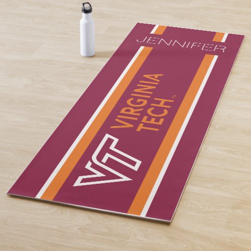 VT Virginia Tech University  Add Your Name Yoga Mat