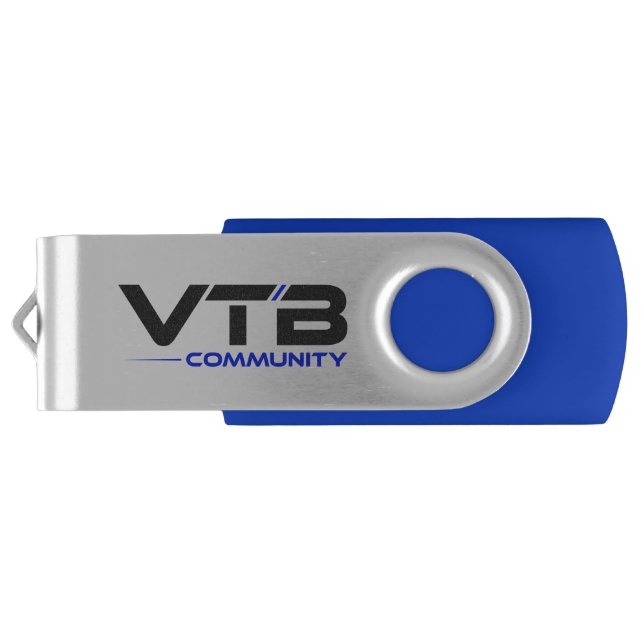 VTBCommunity USB Swivel Flash Drive (Back)