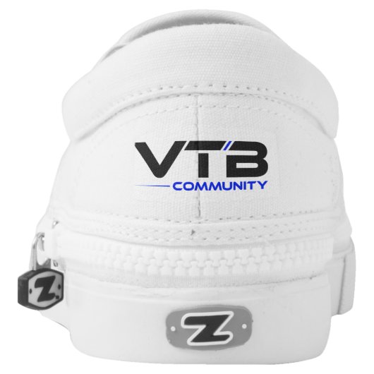 VTBCommunity Zipz Slip On Shoes Unisex (Left Shoe Back)