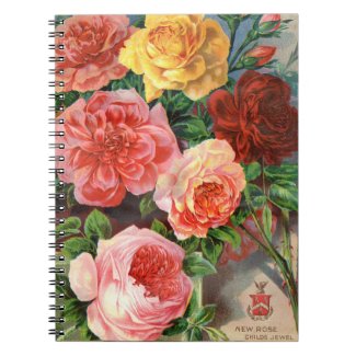 VTG Botanical Roses Notebook
