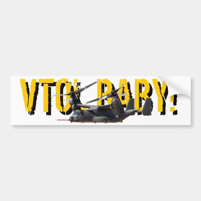 VTOL BABY Bumper Sticker (Front)