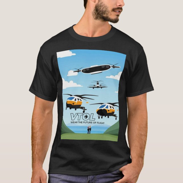 VTOL WEAR THE FUTURE OF FLIGHT T-Shirt (Front)