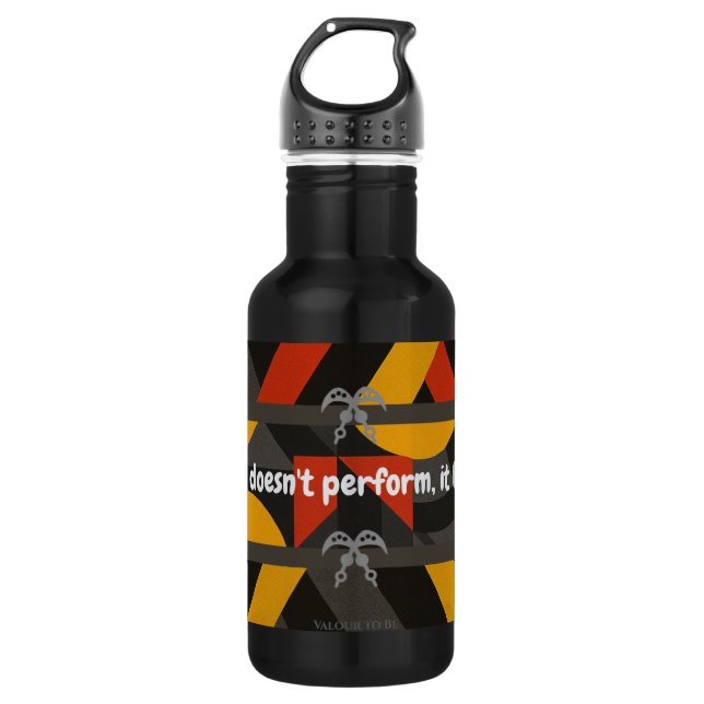 VTVB-COURAGEBREATHES3-WB -  STAINLESS STEEL WATER BOTTLE (Front)